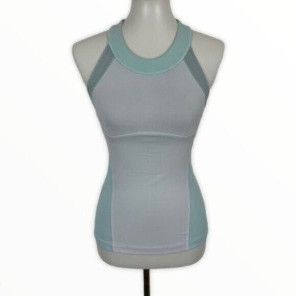 Lululemon Blue Tank Top 4 Athletic Activewear Gym Yoga Running Minimalist - Picture 1 of 9